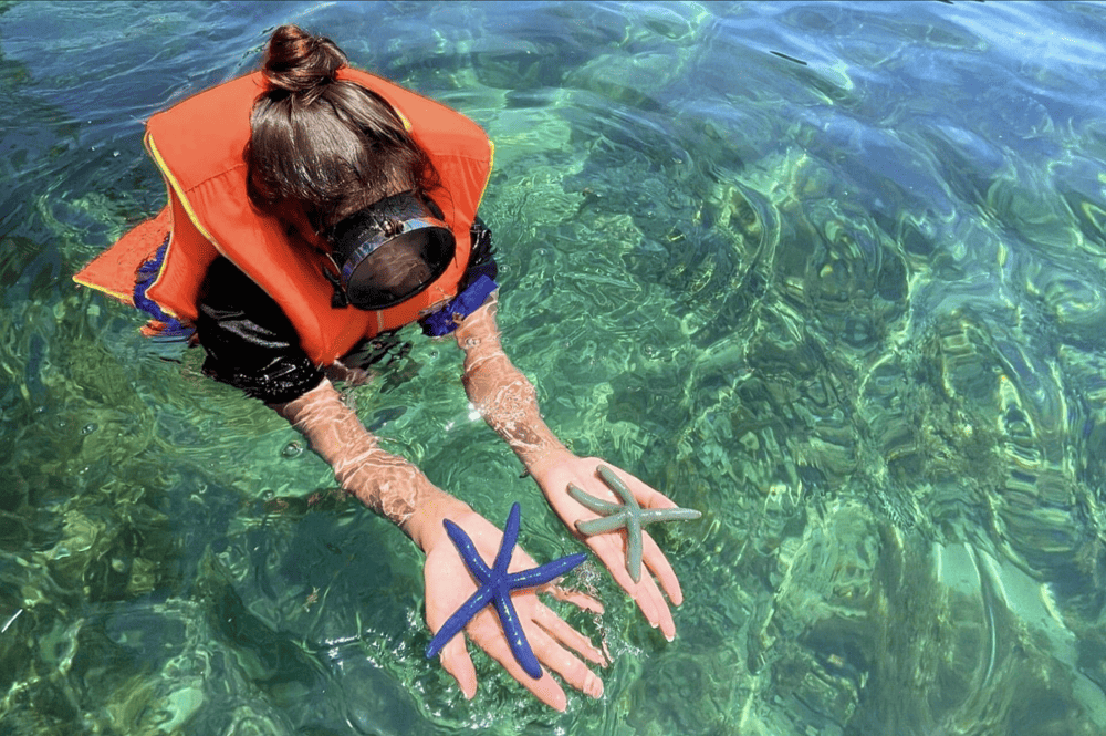 Snorkelers float above colorful coral reefs in the crystal-clear waters off Bai Xep Beach center (Source: Kh&aacute;nh Tour Quy Nhơn)